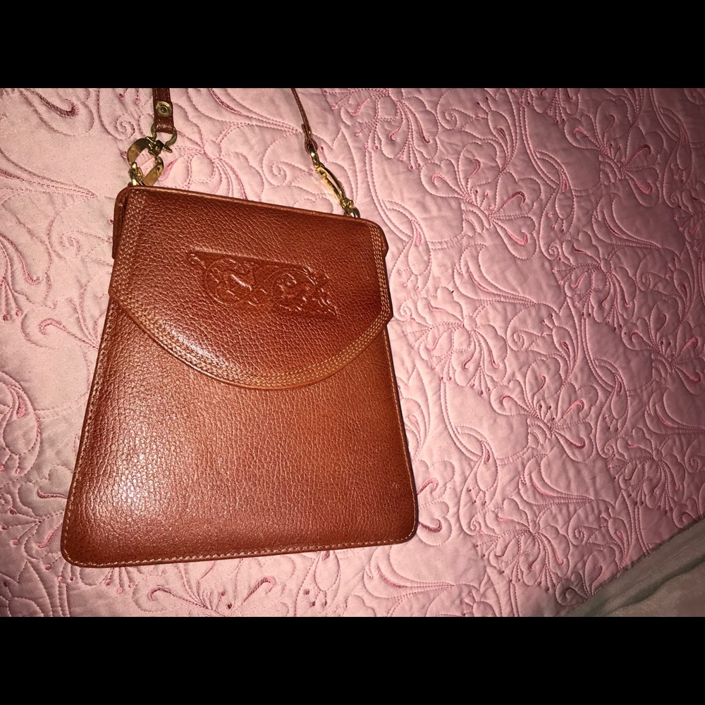 CUTE vintage crossbody LEATHER bag